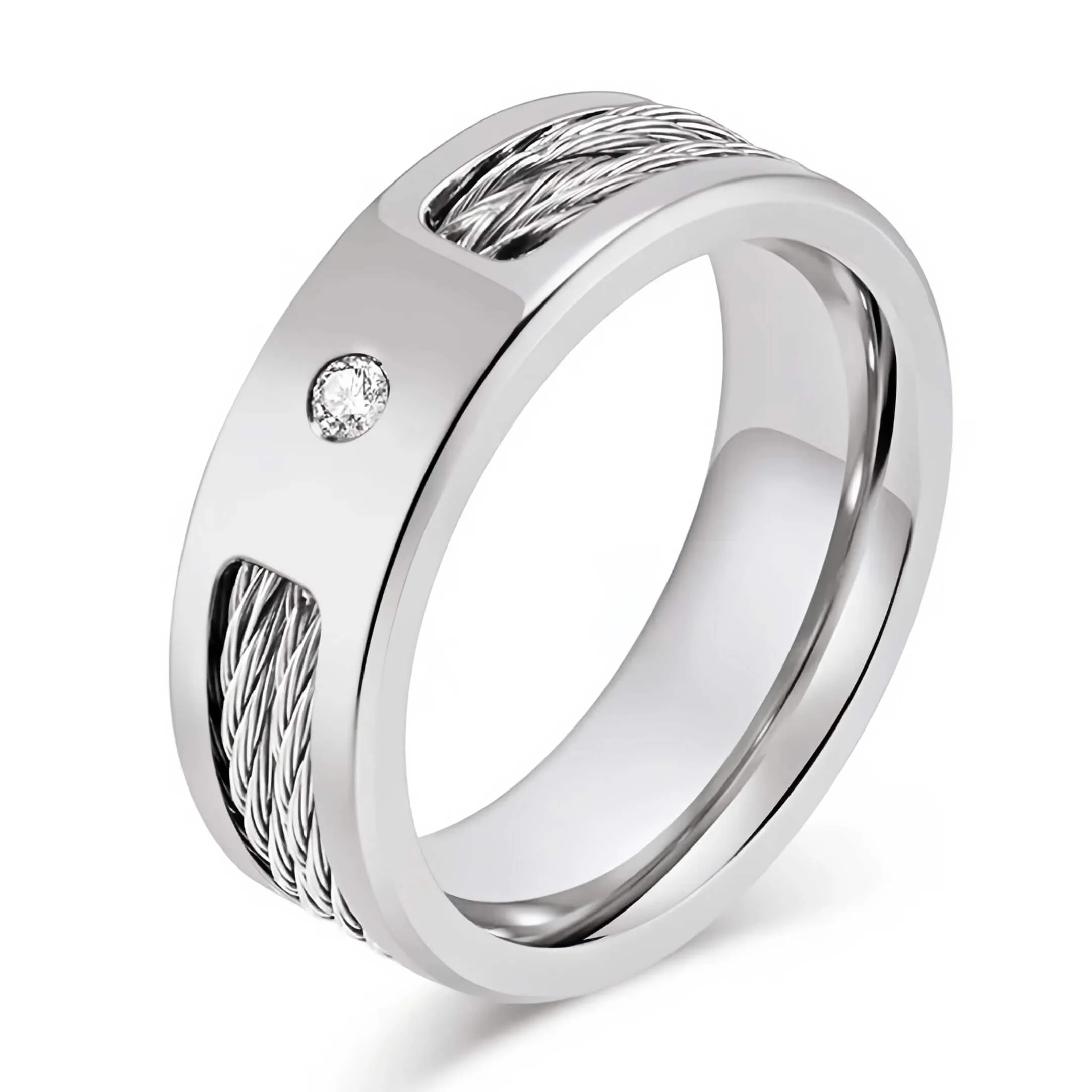 8mm Promise Ring Engravable - Image 3