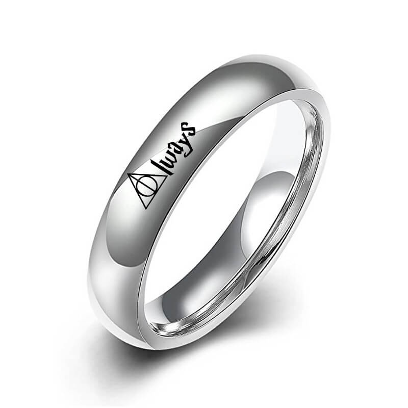 ALWAYS Promise Rings for Couples Titanium - Image 3