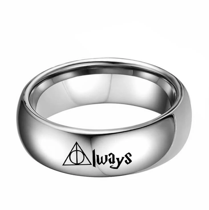 ALWAYS Promise Rings for Couples Titanium - Image 4