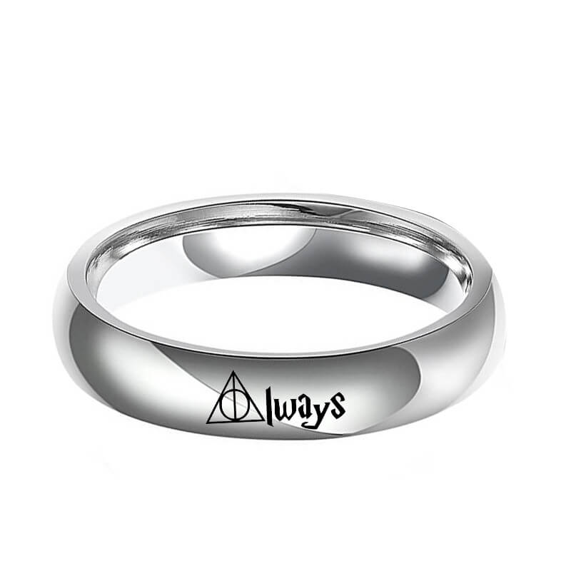 ALWAYS Promise Rings for Couples Titanium - Image 5