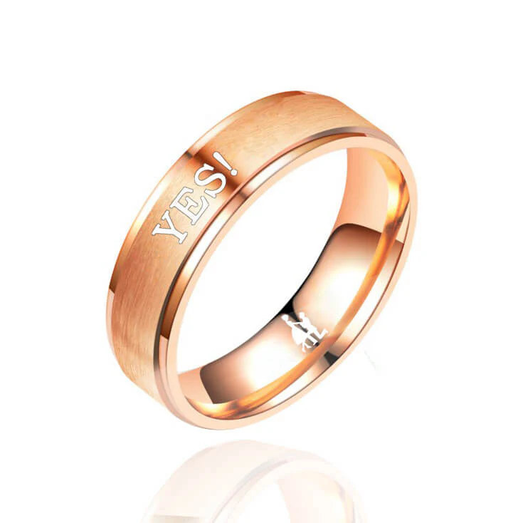 Engraved Couple Promise Rings - Image 4