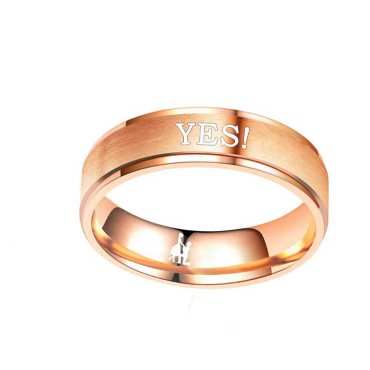 Engraved Couple Promise Rings - Image 5