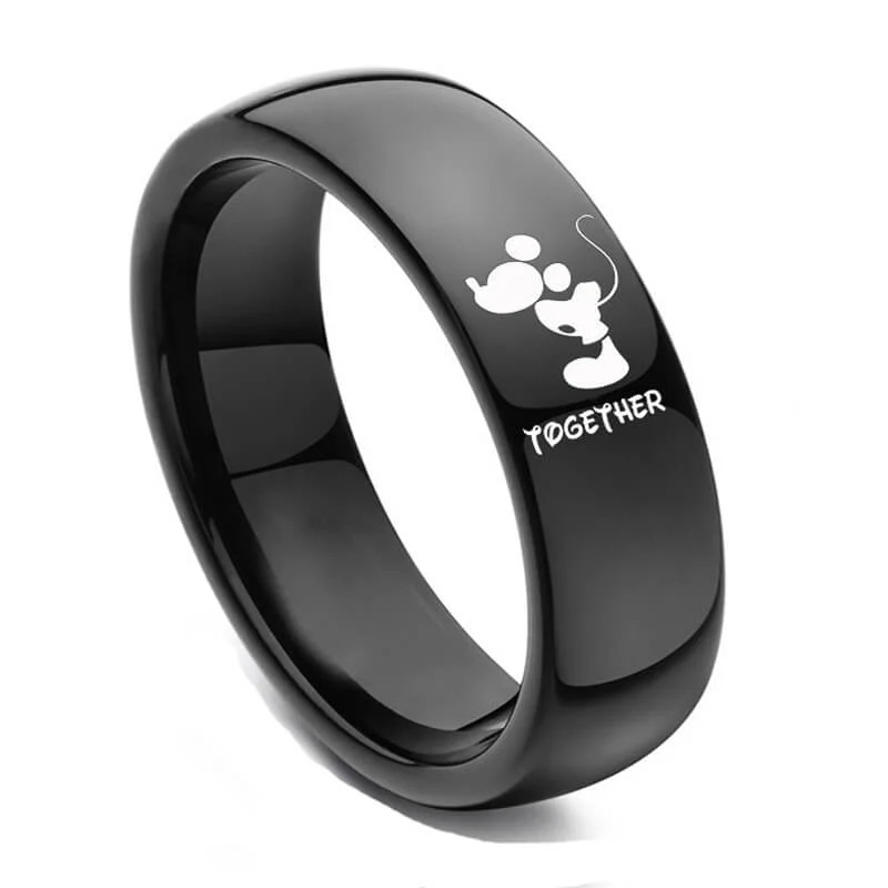 Black Forever & Together Promise Rings - Image 4