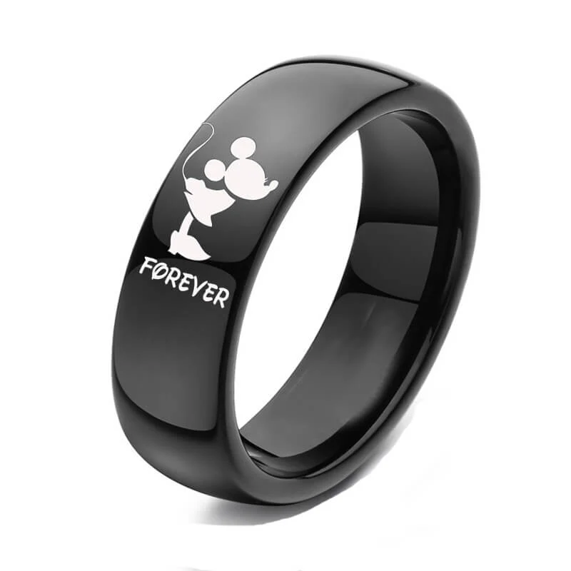 Black Forever & Together Promise Rings - Image 5