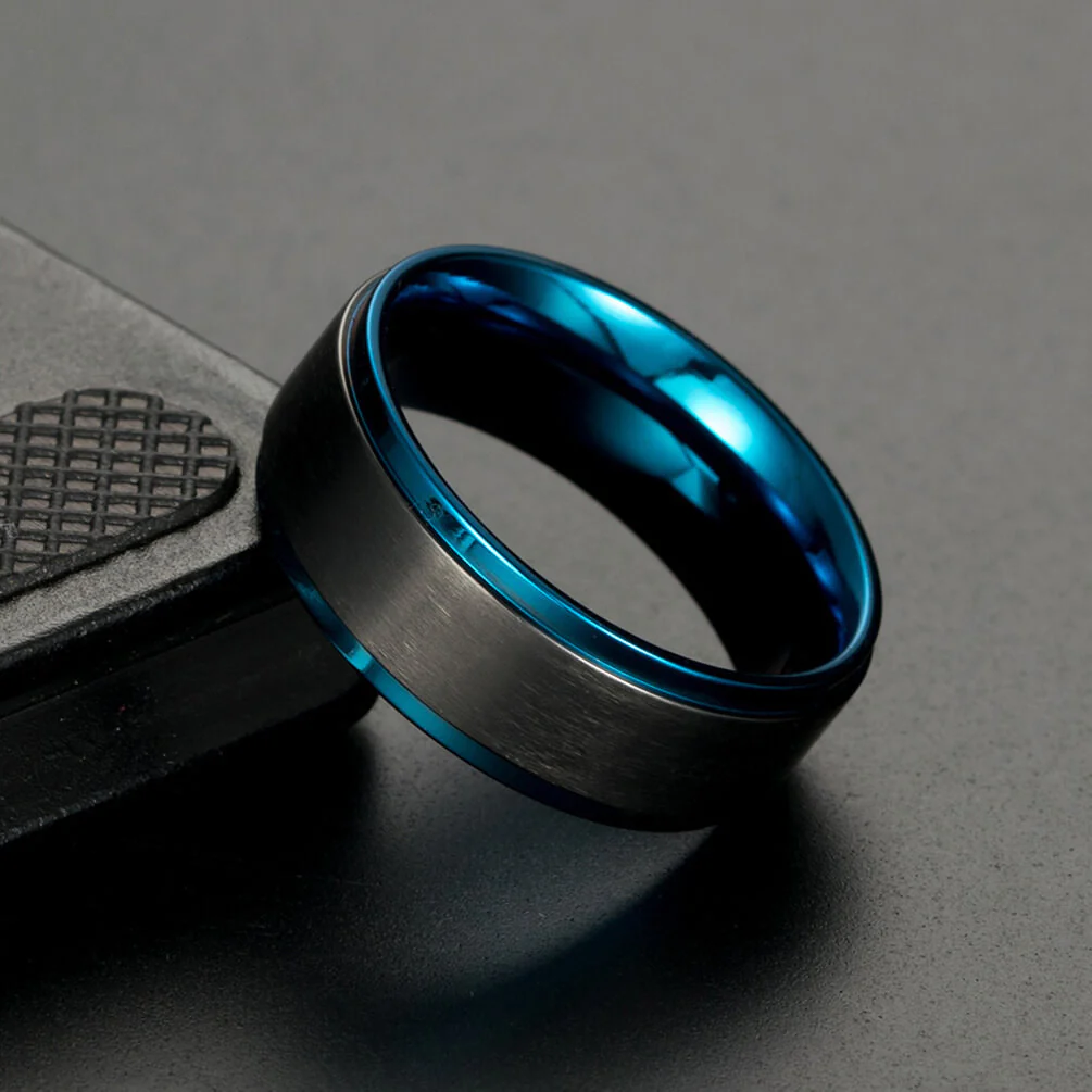 Blue Promise Ring for Men - Image 4