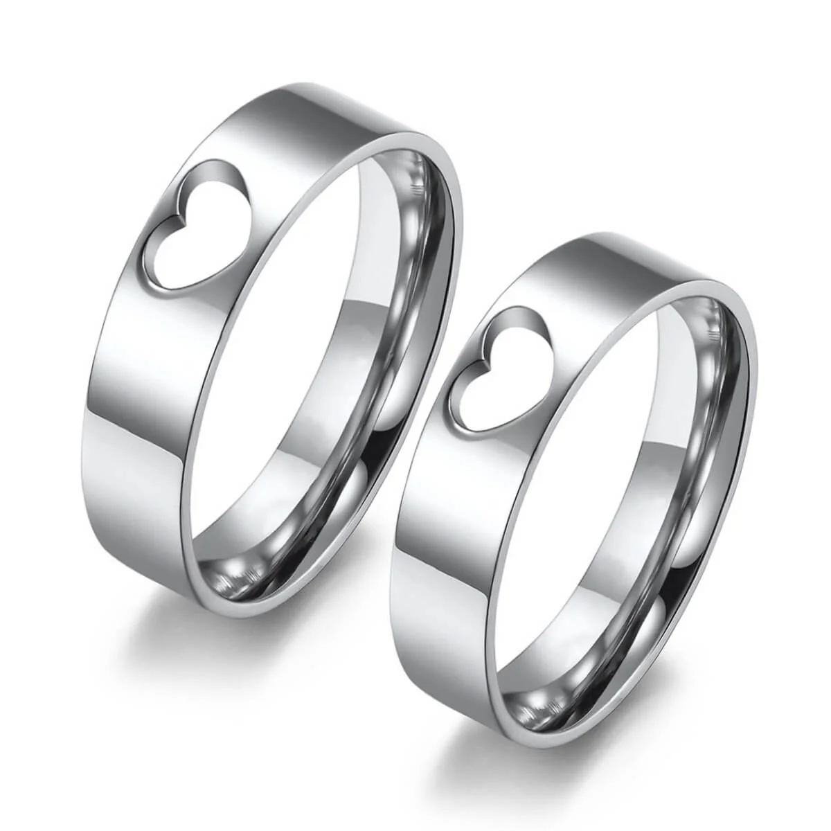 Couple Engravable Promise Rings - Image 2