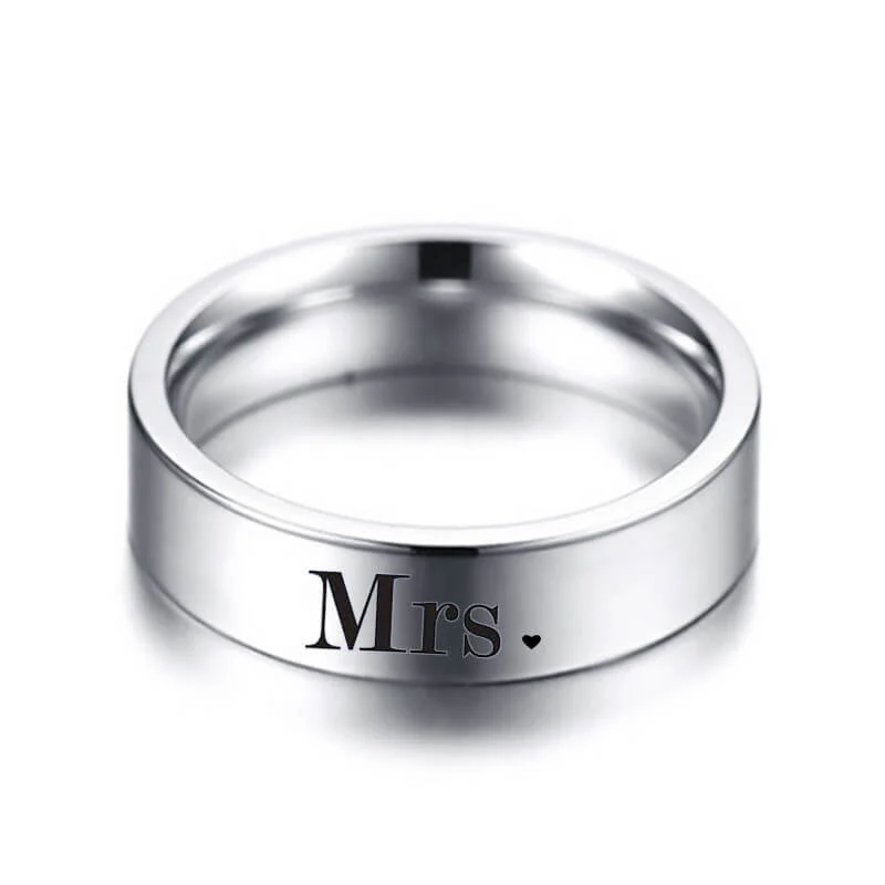 Couple MR.MRS Promise Rings - Image 2