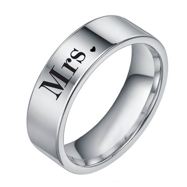 Couple MR.MRS Promise Rings - Image 4
