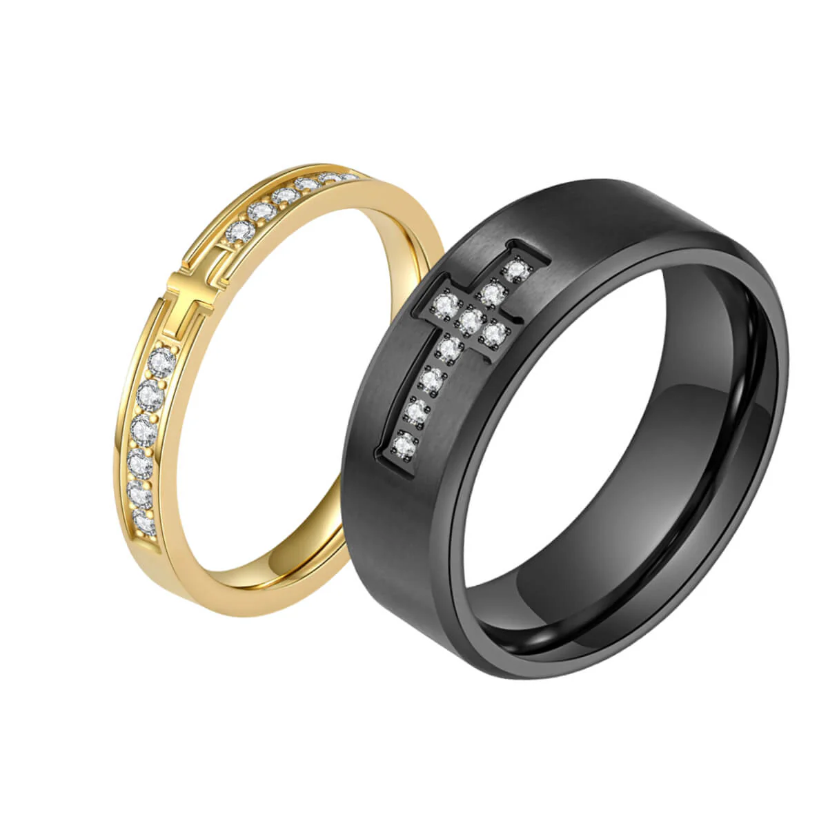 Cross Promise Ring Set - Image 5
