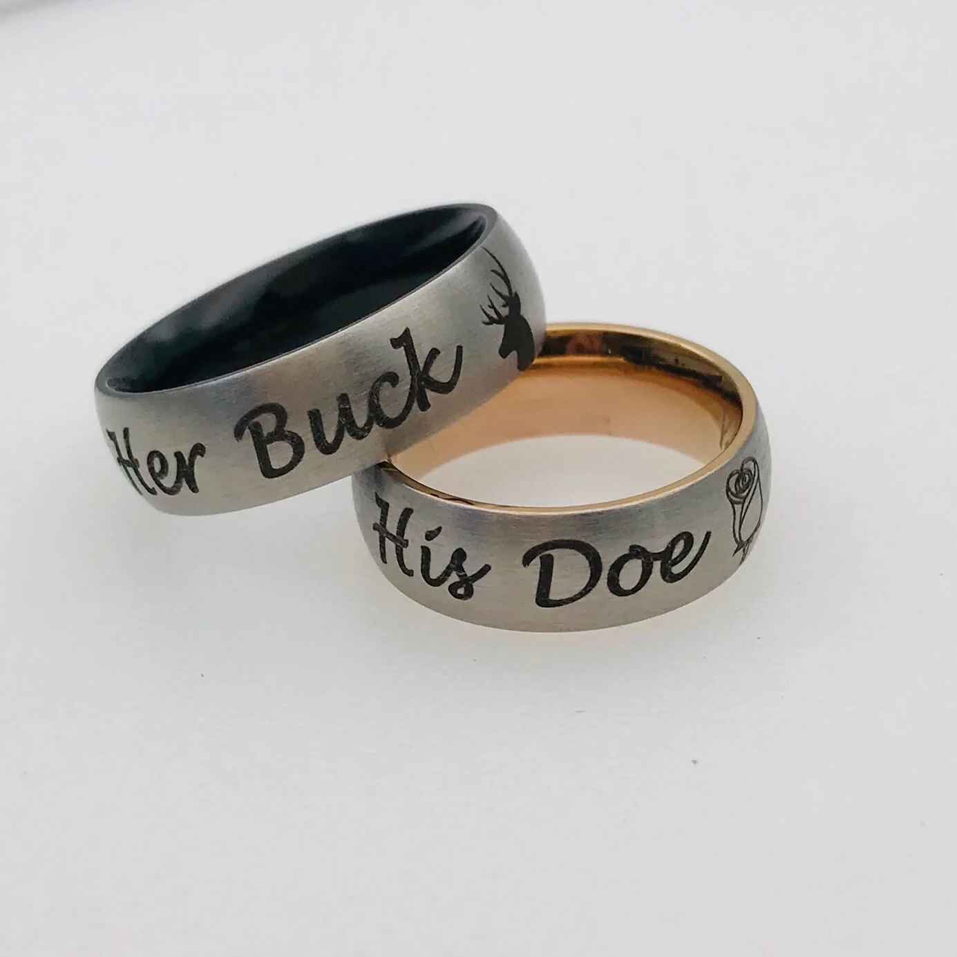 Engraved Promise Ring Set - Image 3