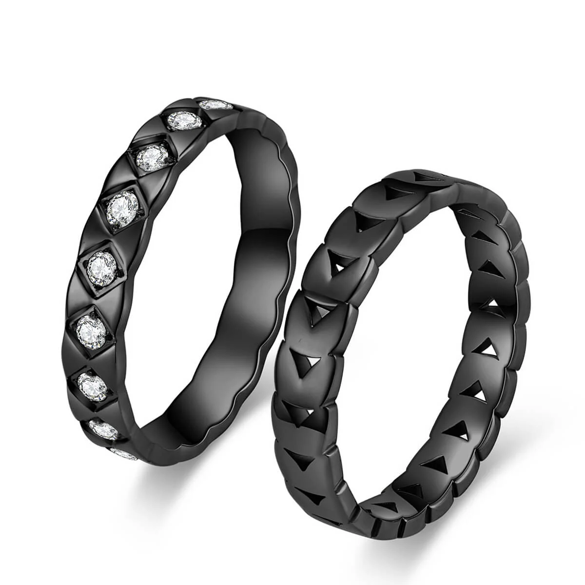 His and Her Promise Rings Rhombus - Image 3