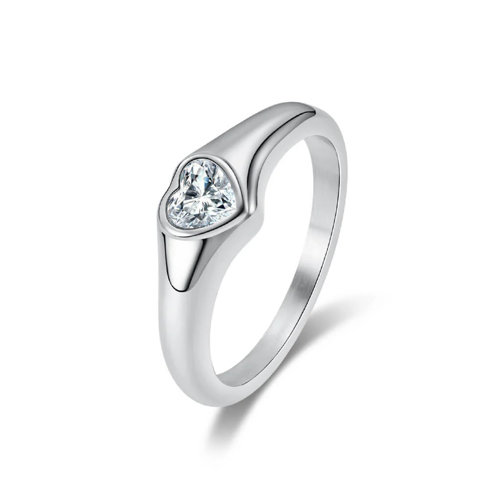 Heart Gold Couple Rings - Image 4