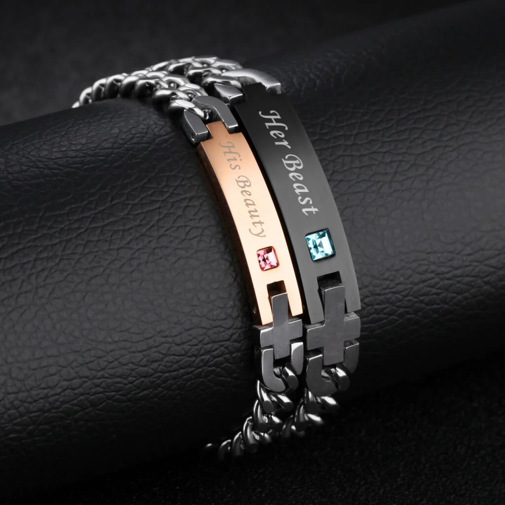 Her Beast & His Beauty Couple Bracelets ( Set) - Image 3