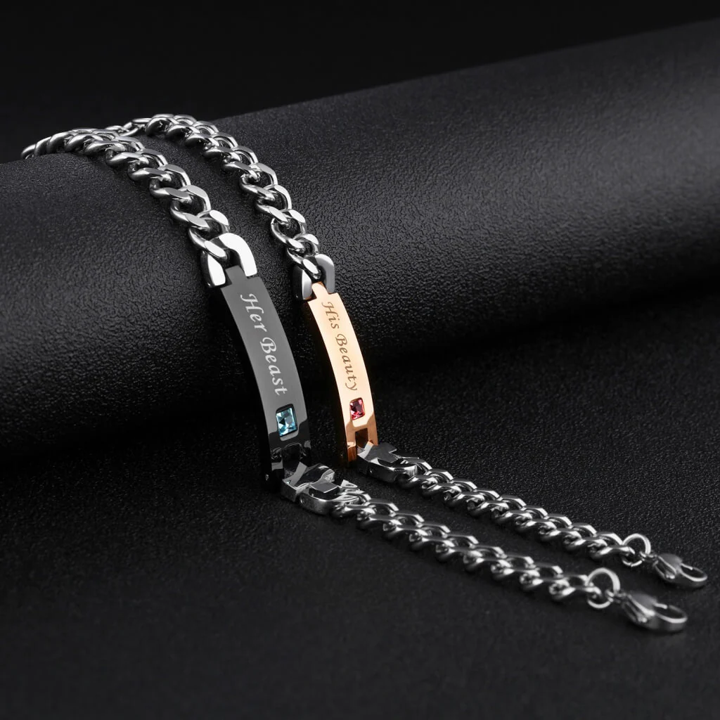 Her Beast & His Beauty Couple Bracelets ( Set) - Image 4
