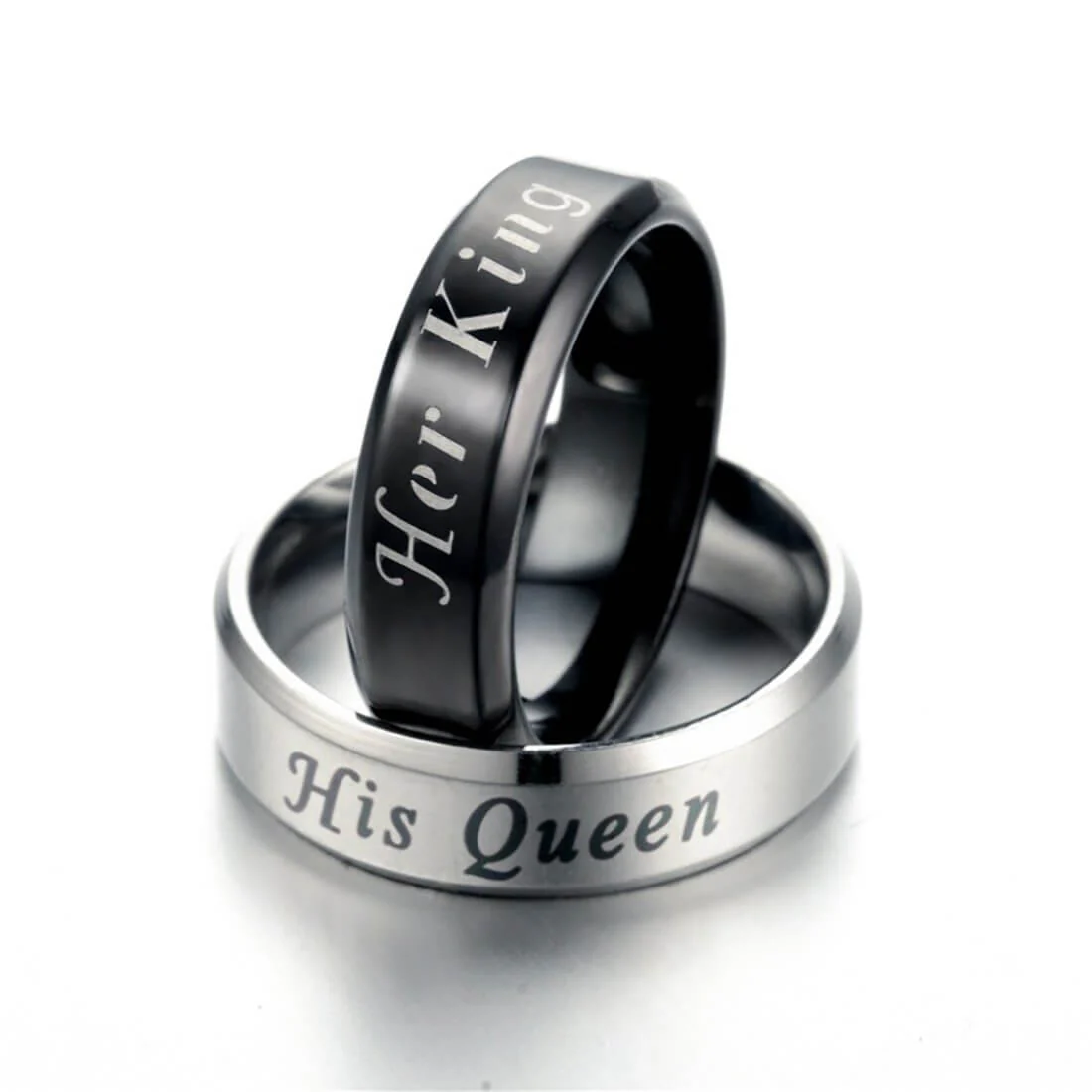 Her King His Queen Ring Couple Set - Image 4