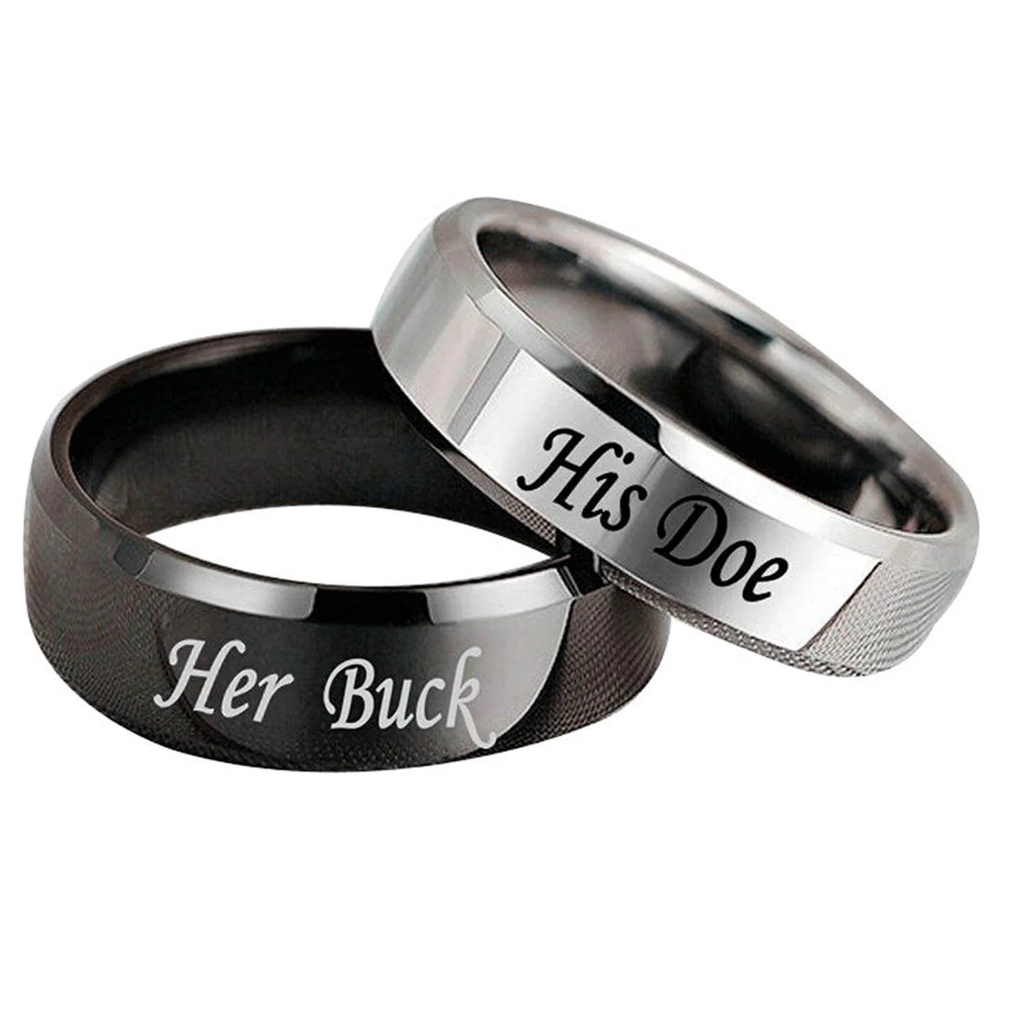 Her King His Queen Ring Couple Set - Image 9