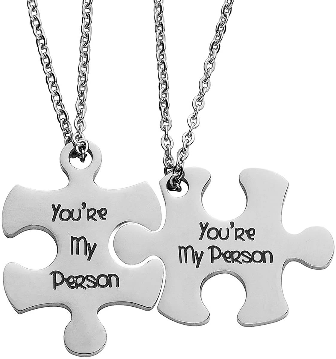 His and Hers Puzzle Necklace Couples - Image 8