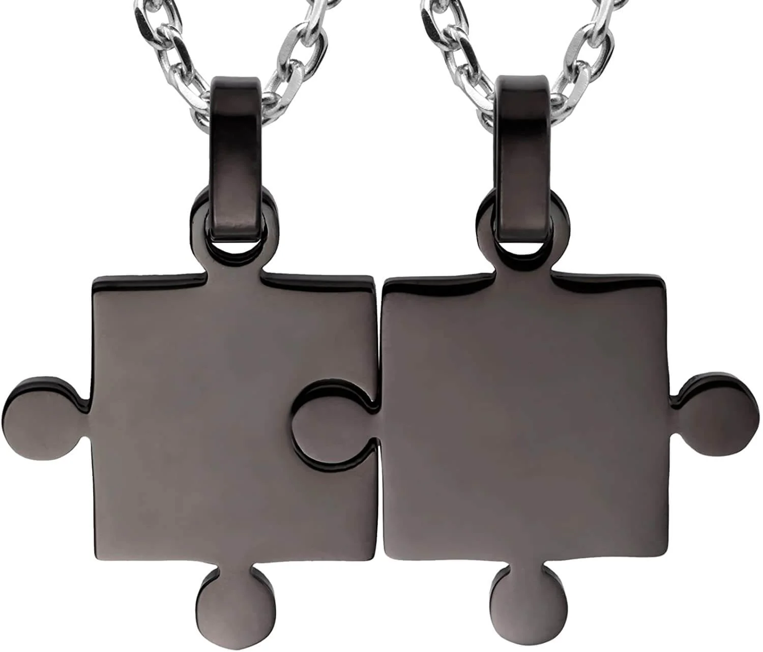 His & Hers Puzzle Couples Necklaces - Image 3