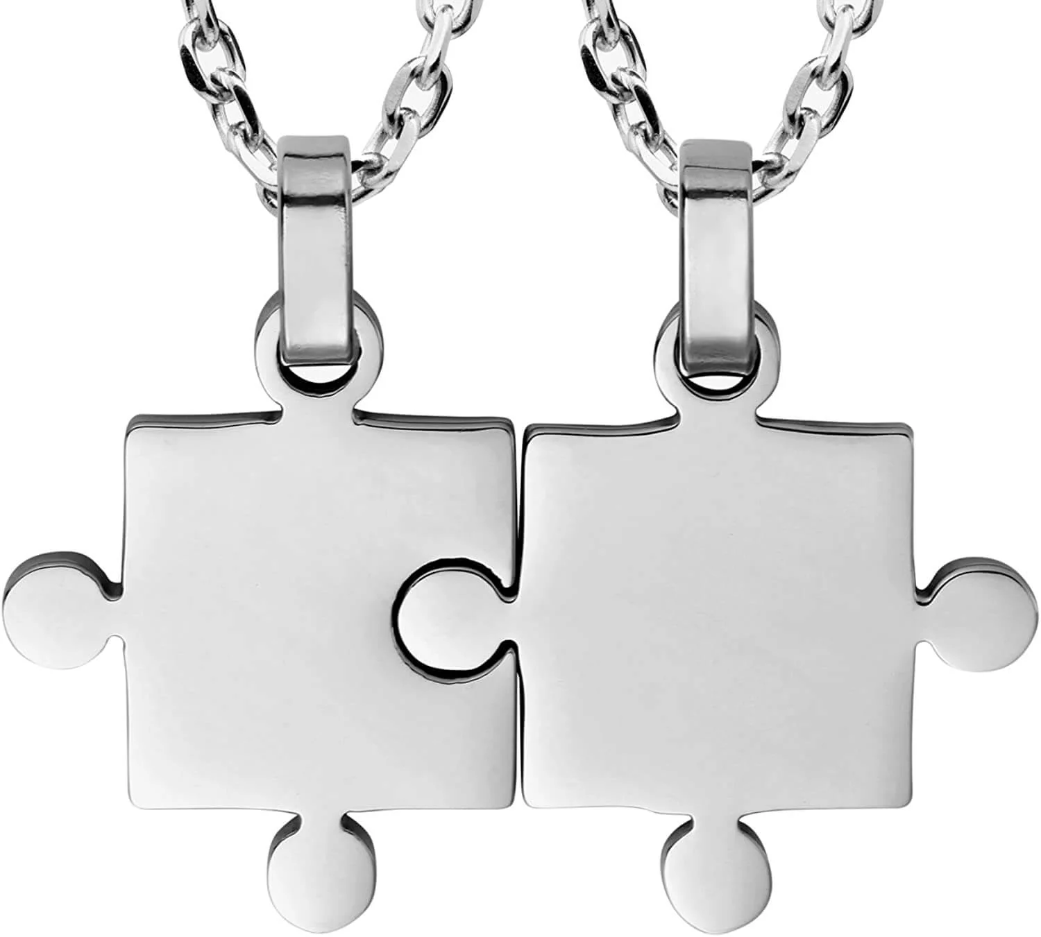 His & Hers Puzzle Couples Necklaces - Image 4