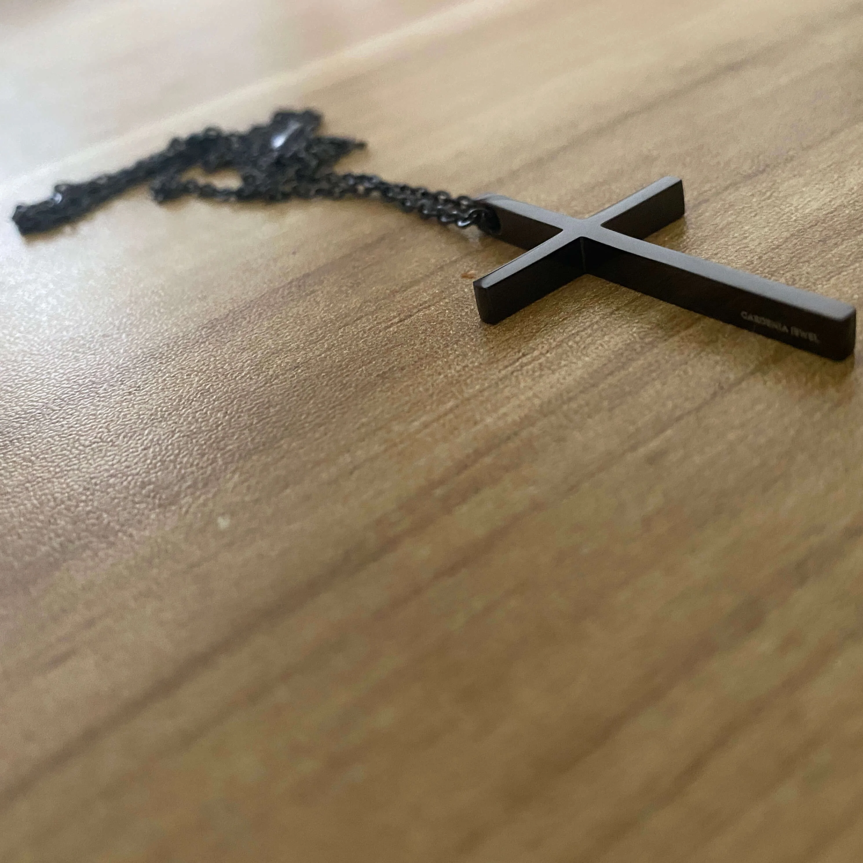 I M MANUEL Cross Couple Necklaces Titanium - Image 5