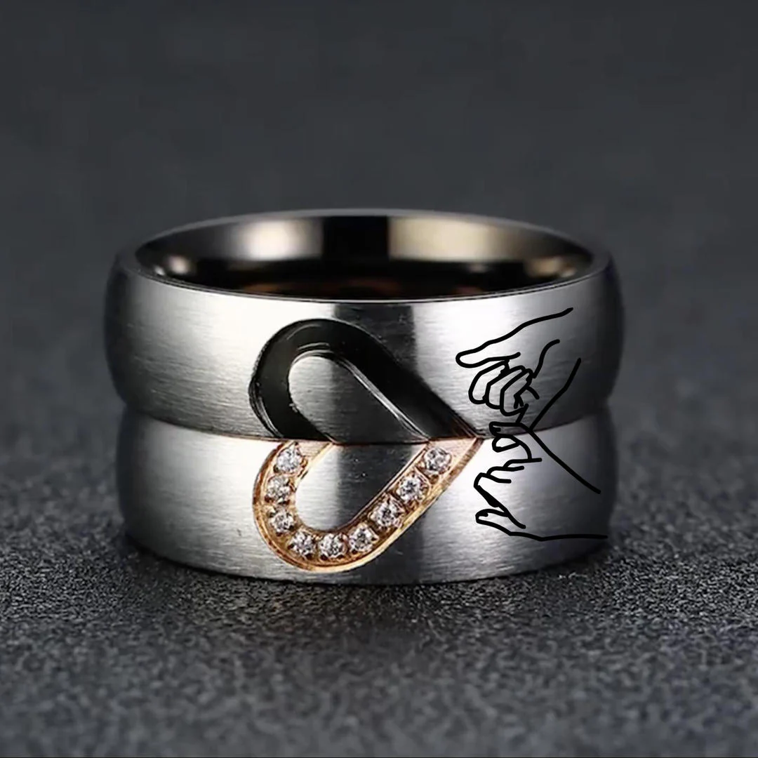Initial Pinky Promise Rings - Image 3
