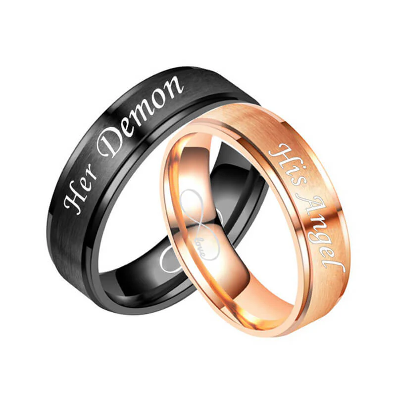 His Angel and Her Demon Promise Rings - Image 3