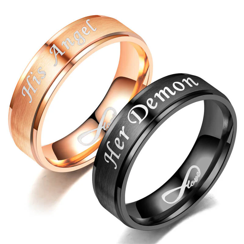 His Angel and Her Demon Promise Rings - Image 4