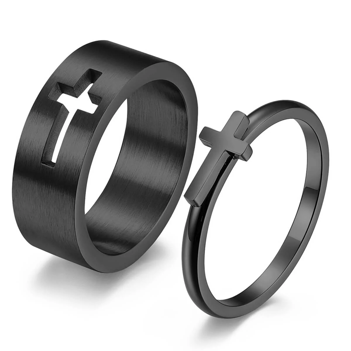 Matching Cross Couples Rings - Image 3
