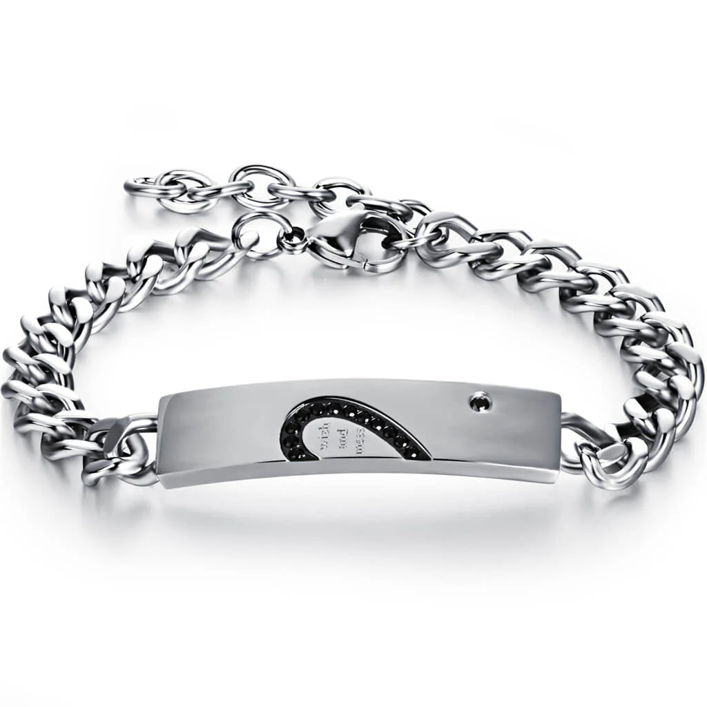 Matching Heart Couple Bracelets - Image 5