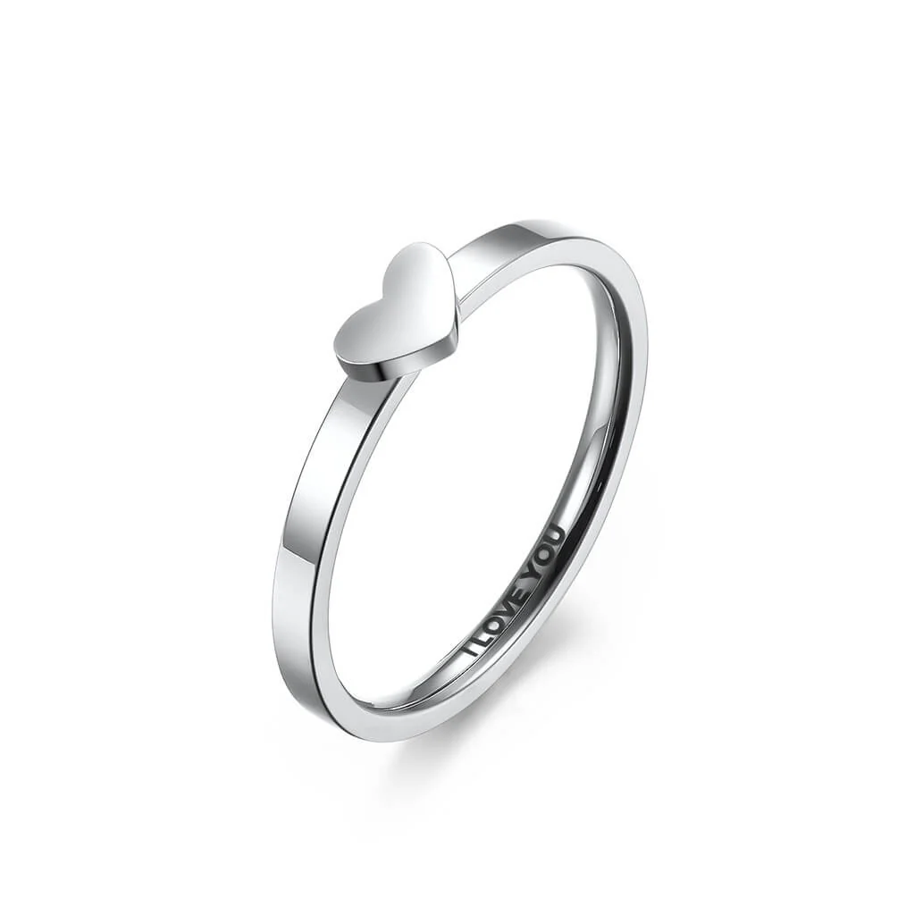 Matching Heart Ring Set I LOVE YOU - Image 4