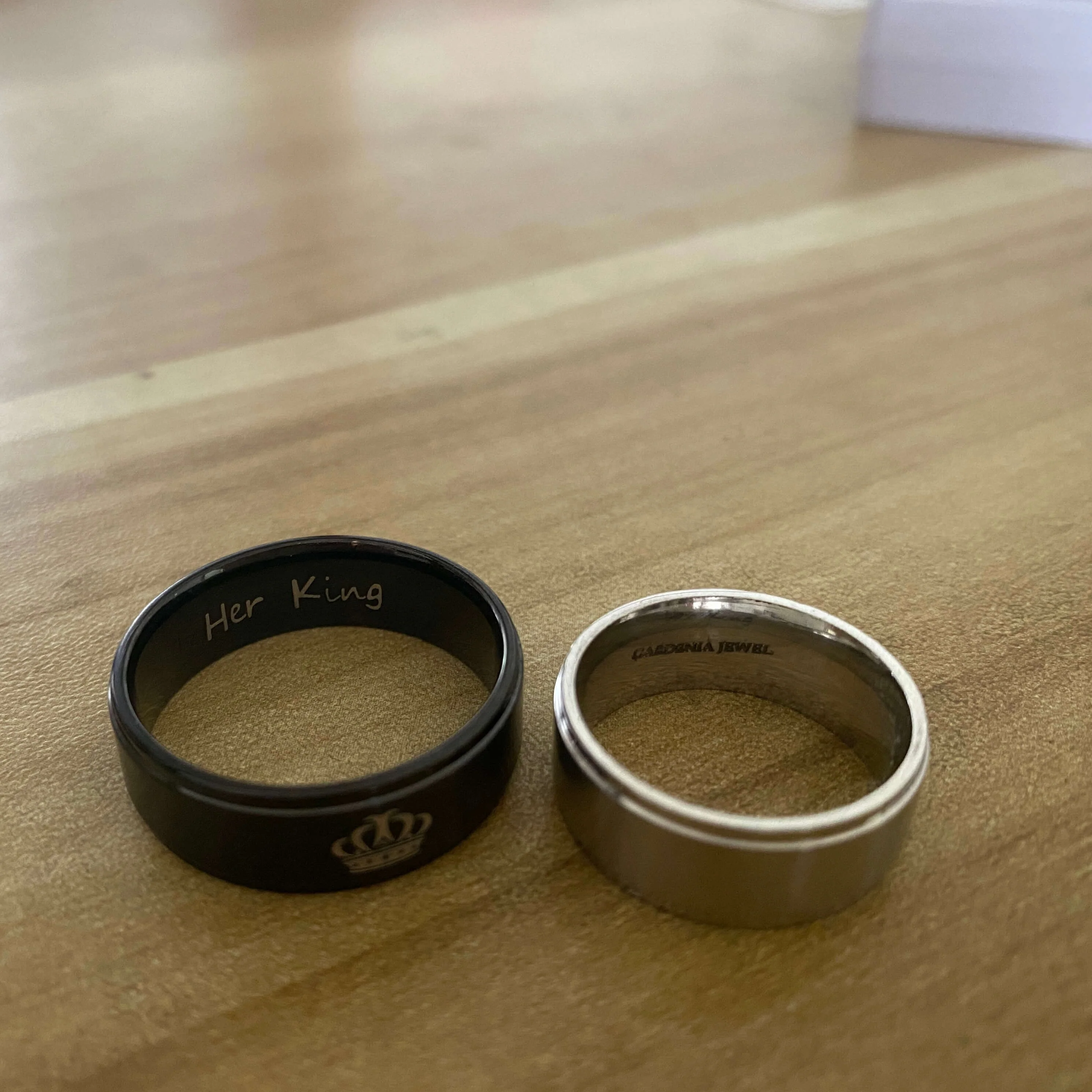 Her King His Queen Couple Promise Rings - Image 8