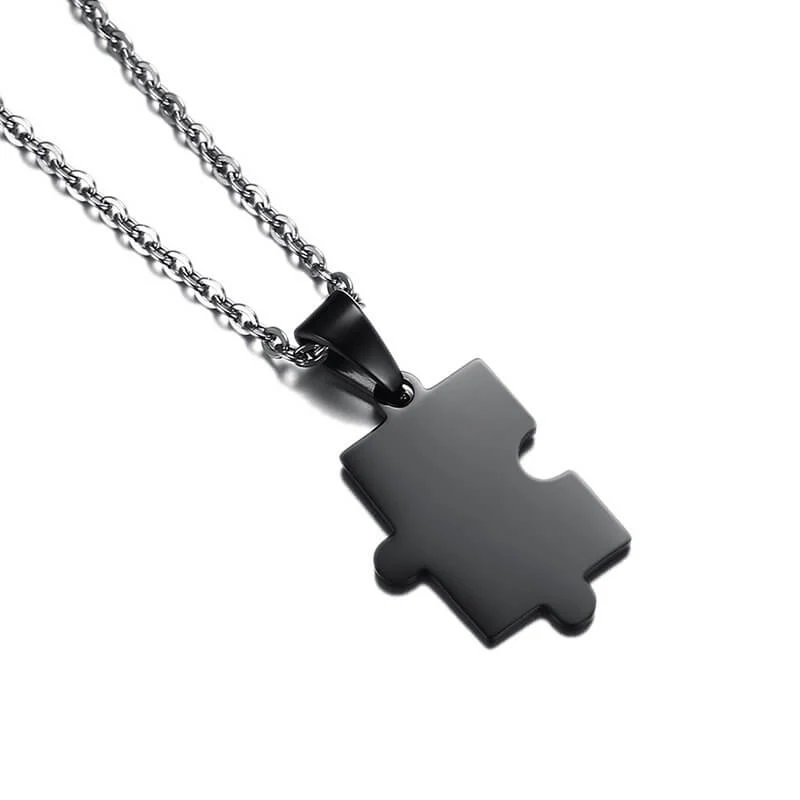 Matching Puzzle Necklace Black - Image 3