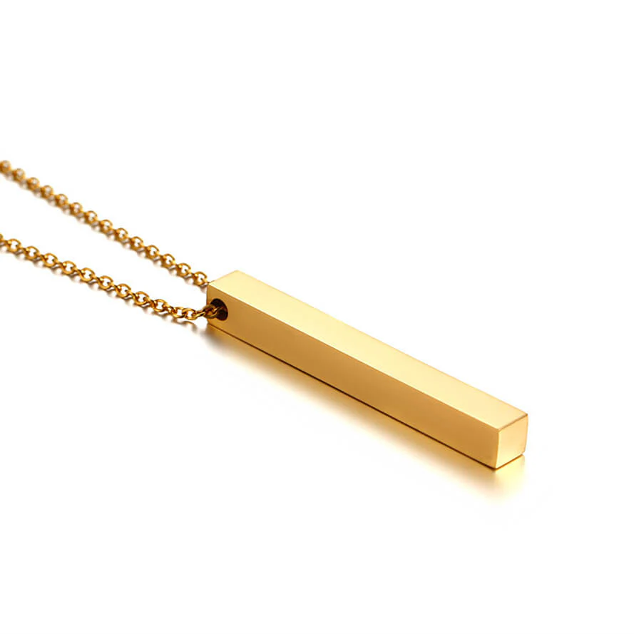 Personalized Bar Necklace - Image 3