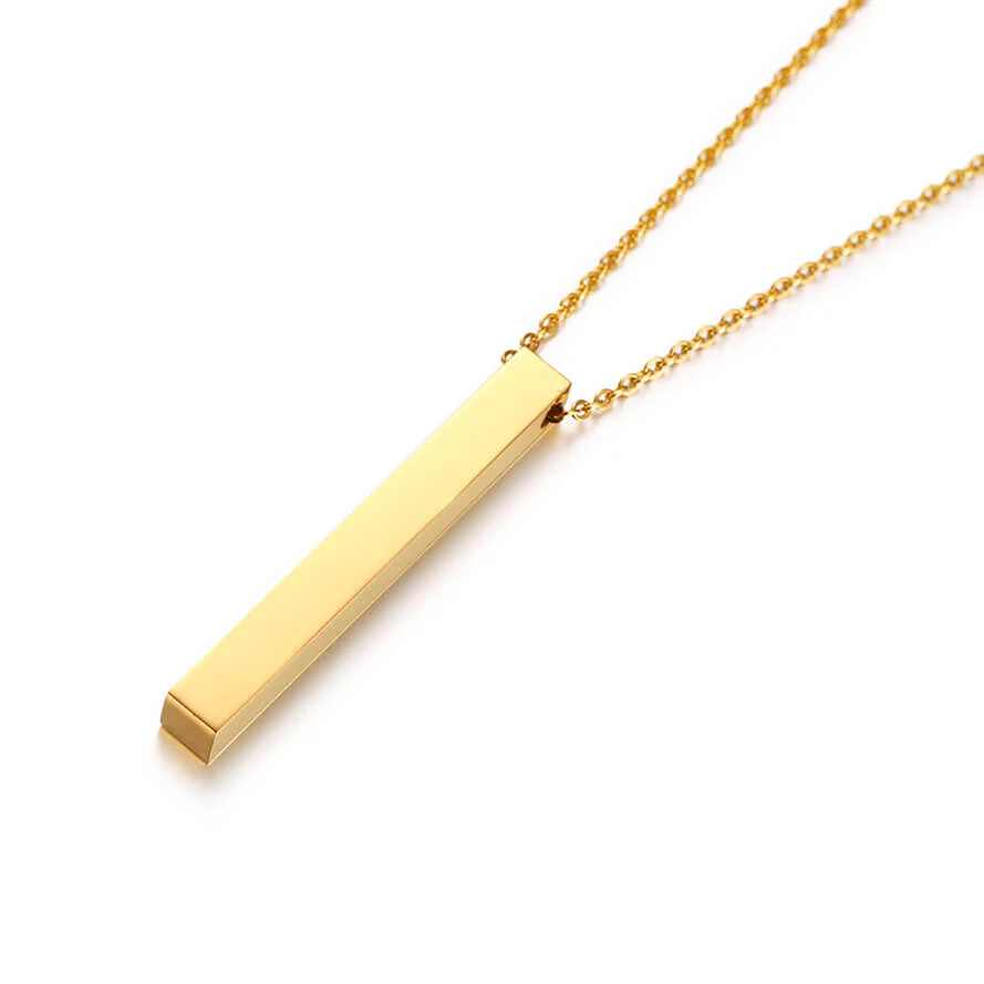 Personalized Bar Necklace - Image 4