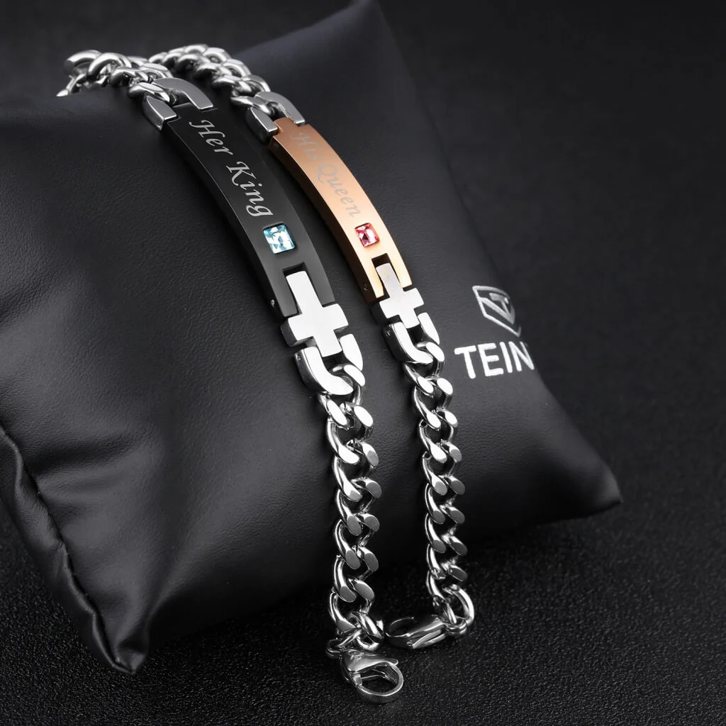 Her King & His Queen Bracelets For Couple - Image 4