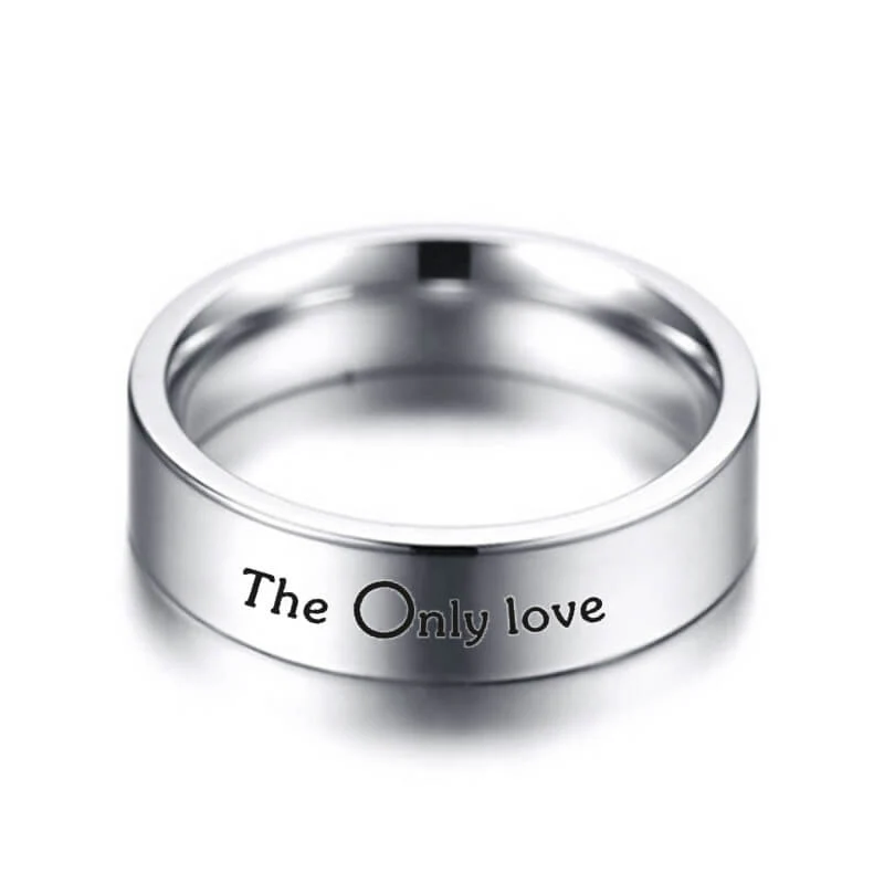 THE ONLY LOVE Promise Rings for Couples - Image 3