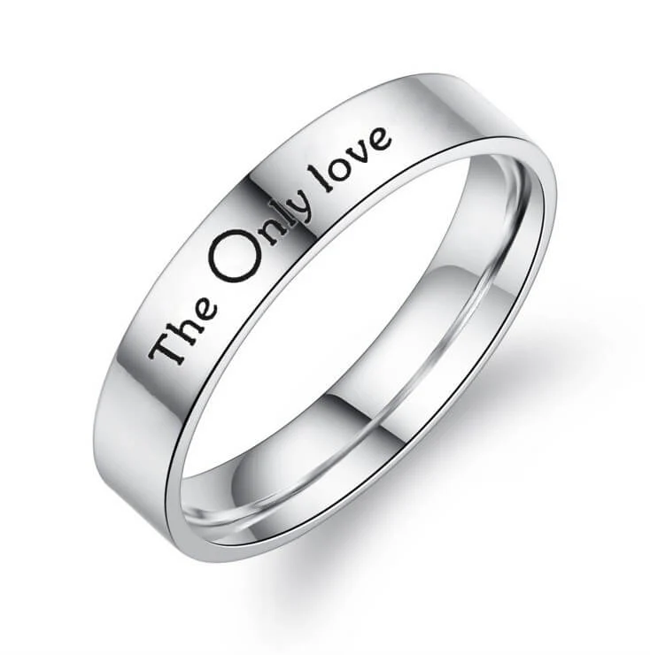 THE ONLY LOVE Promise Rings for Couples - Image 4